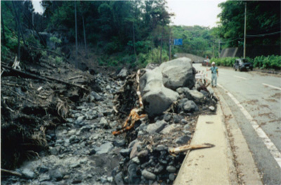 土石流・火山泥流による被災状況調査